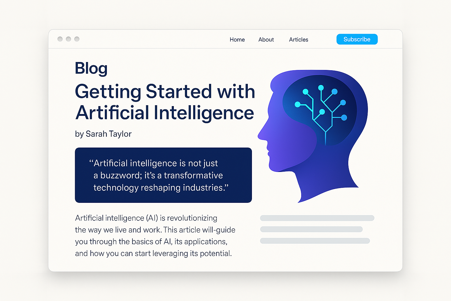 Blog Strategy & Articles