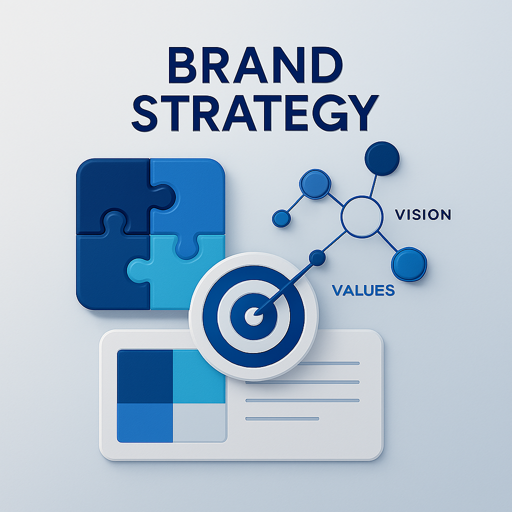 Strategic brand elements collage